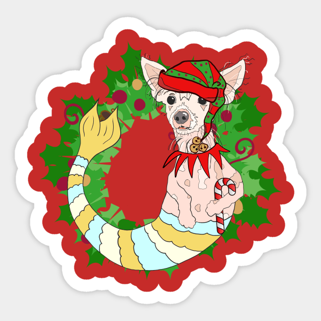 Ugly Christmas Sweater Mermutt Sticker by abrushwithhumor